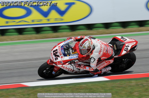 2010-06-26 Misano 4233 Carro - Superbike - Free Practice - Michel Fabrizio - Ducati 1098R
